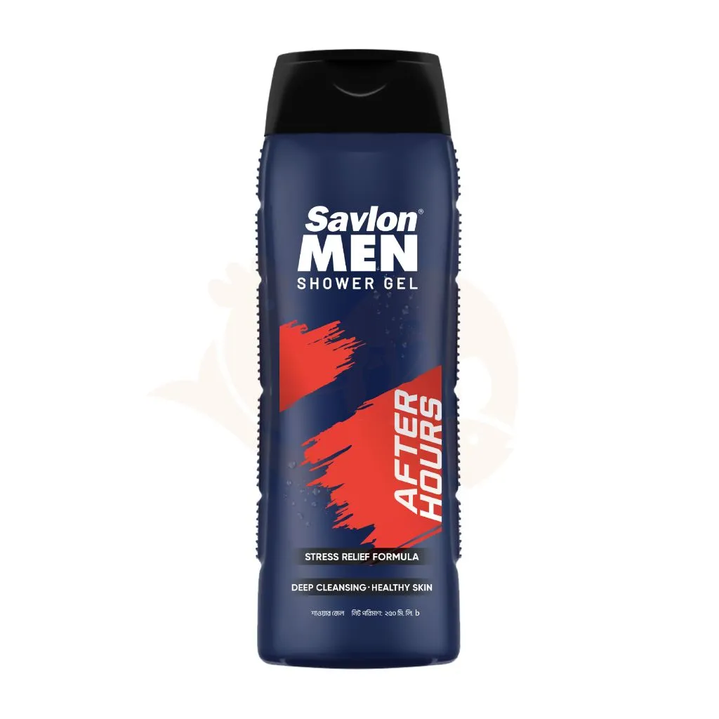 Savlon men shower gel After Hours 250 ml (Free Loofah)