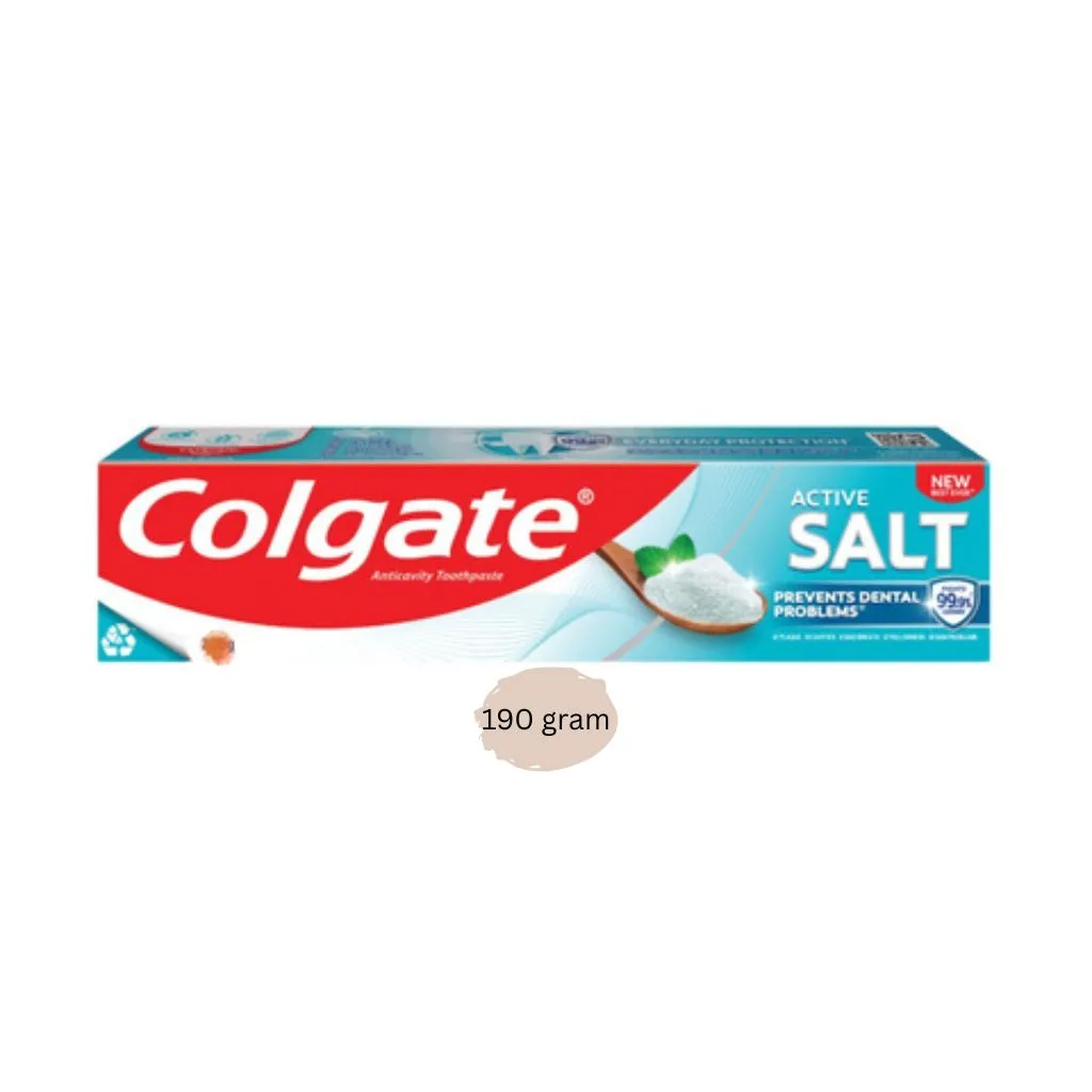 Colgate active salt toothpaste 190 gram | কোলগেট টুথপেস্ট