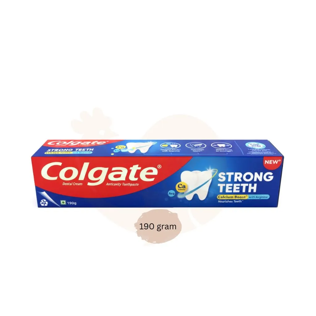 Colgate strong teeth toothpaste 190 gram | কোলগেট টুথপেস্ট