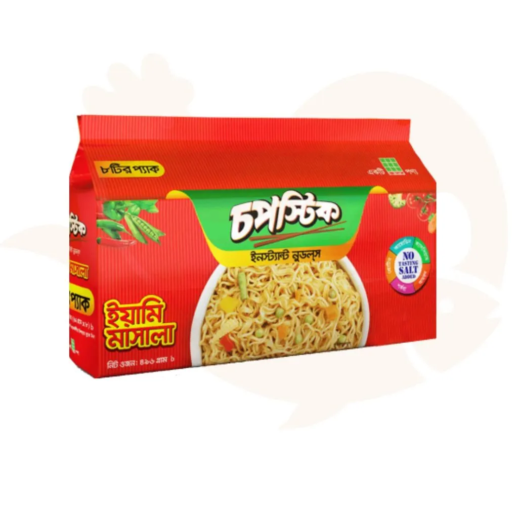 Chopstick instant noodles yummy masala 8 pieces packet