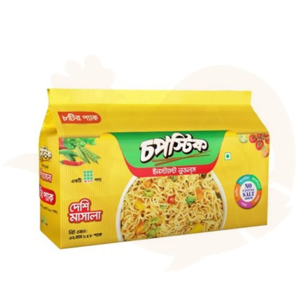 Chopstick instant noodles deshi masala 8 piece packet