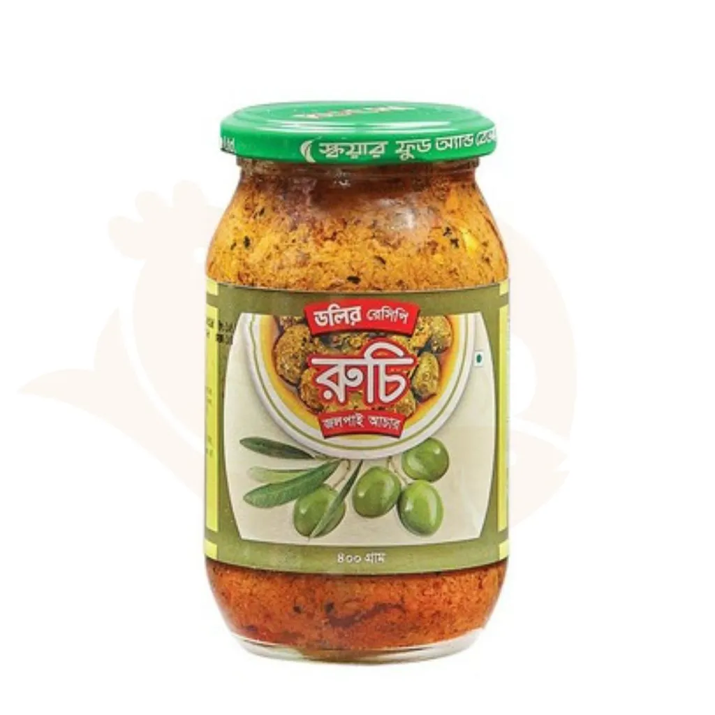 Ruchi olive pickle (Jolpai Achar) 400 gram | রুচি জলপাই আচার