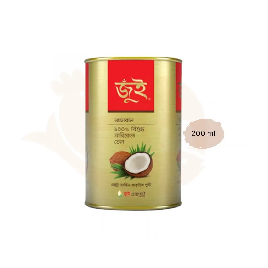 Jui pure coconut oil 200 ml (Tin Hair Oil)