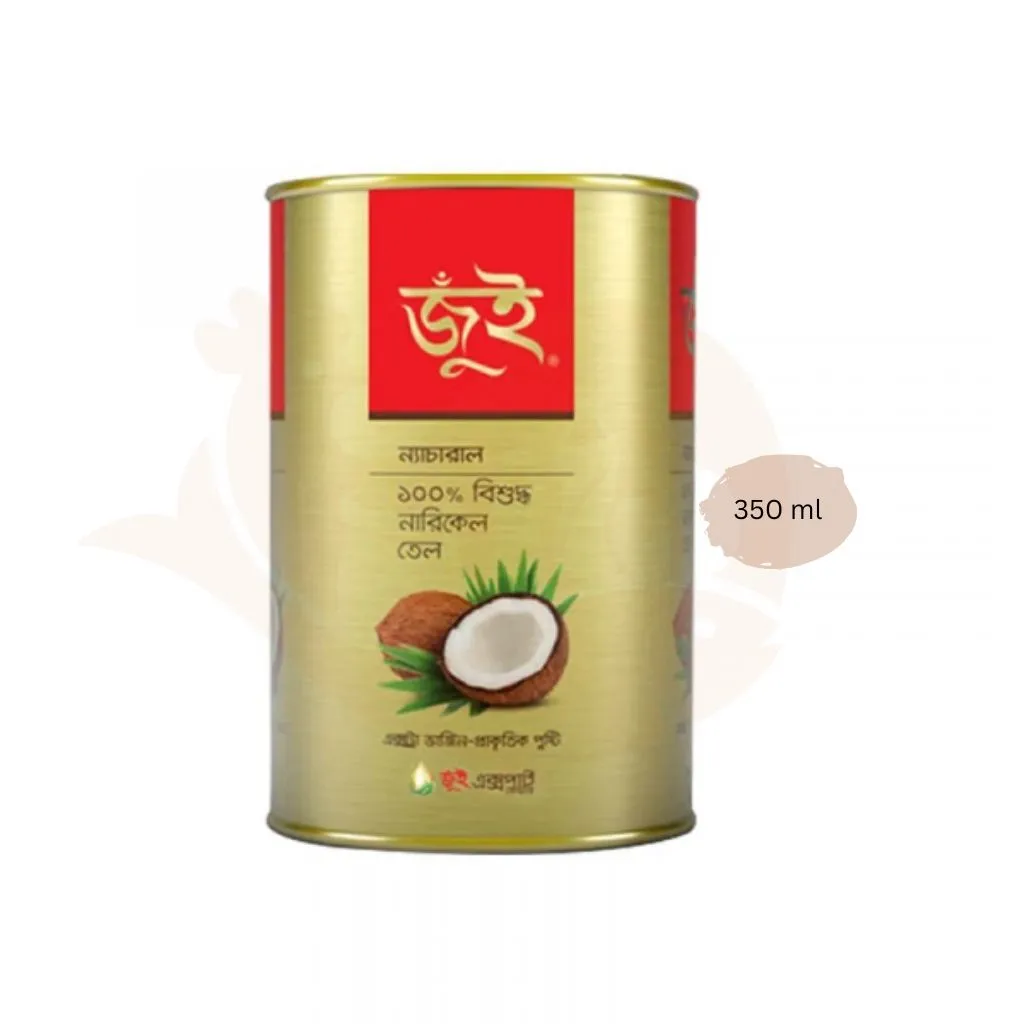 Jui pure coconut oil 350 ml (Tin Hair Oil)