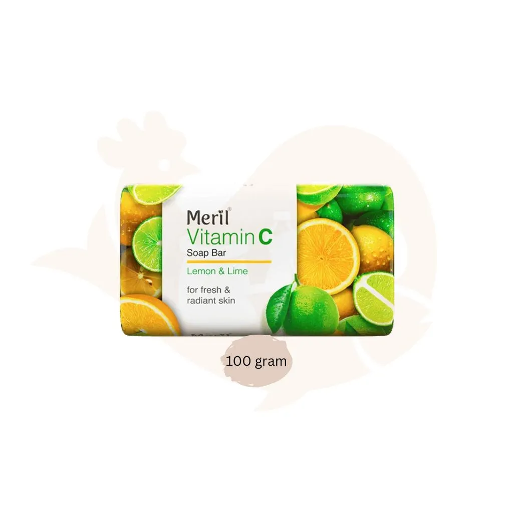 Meril Vitamin C soap bar 100 gram Lemon & Lime | মেরিল সাবান