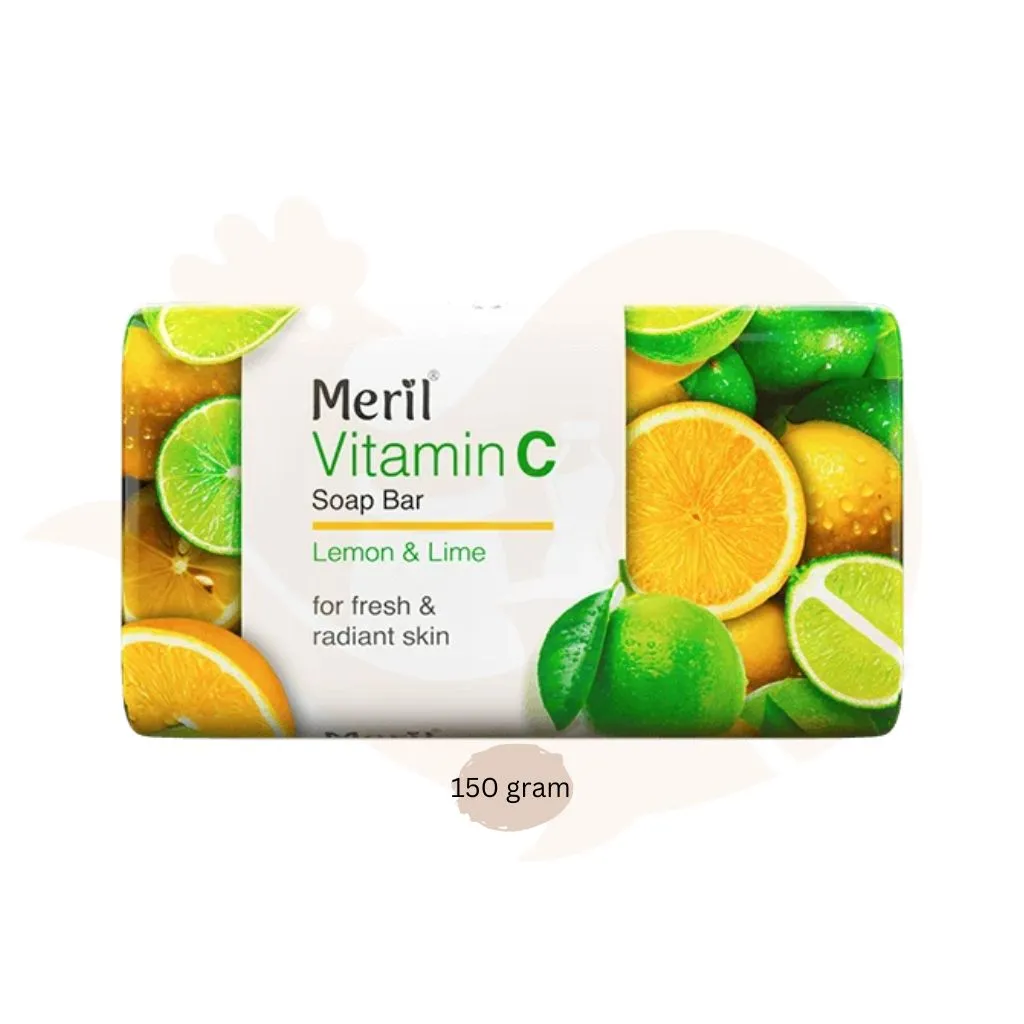 Meril Vitamin C soap bar 150 gram Lemon & Lime | মেরিল সাবান