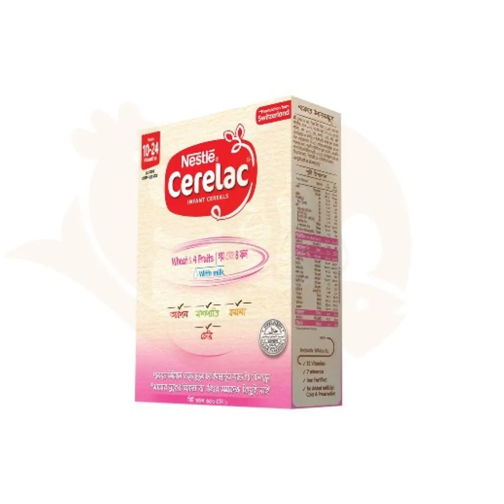 Cerelac (10 - 24 months) wheat & 4 fruits 350 gram | সেরেলাক