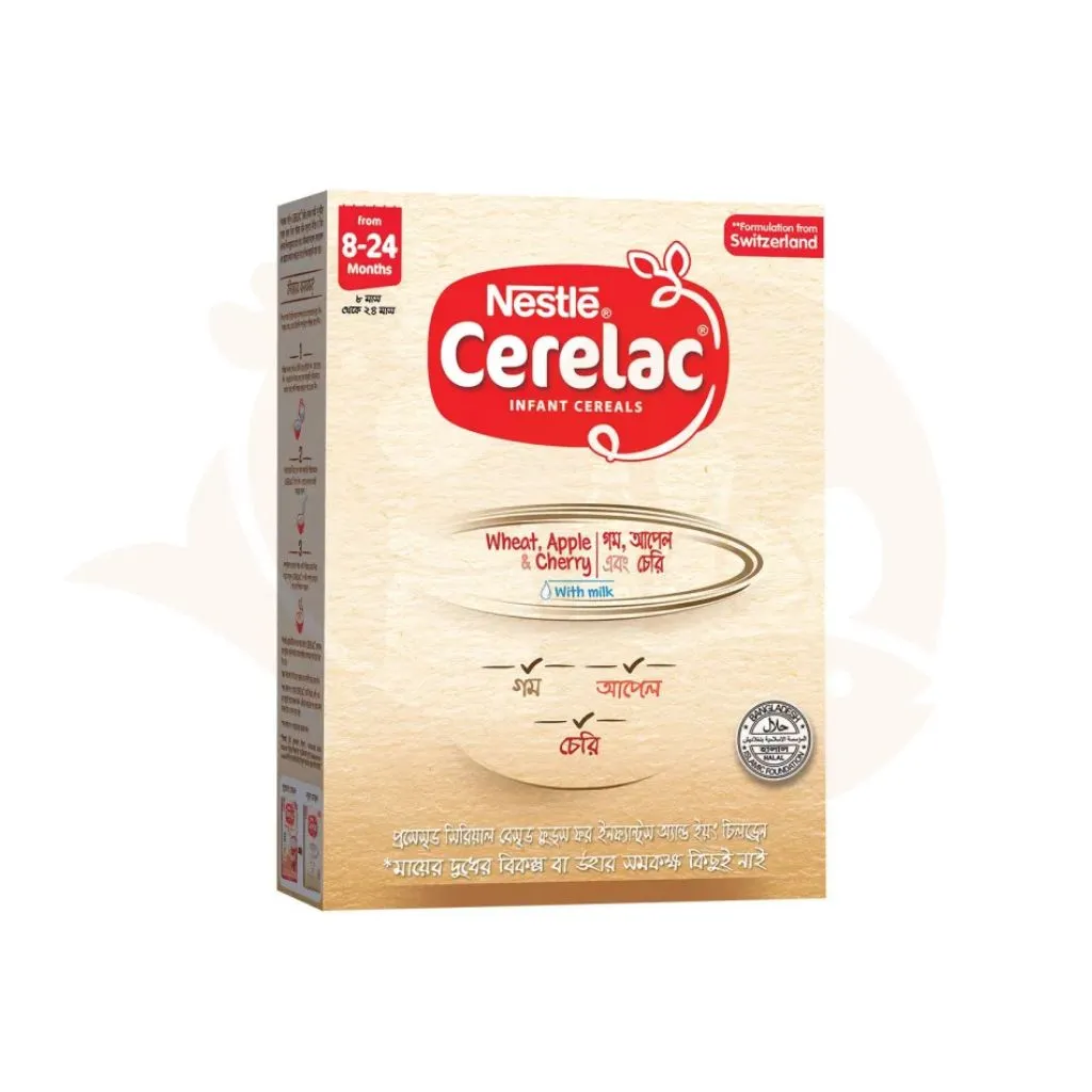 Cerelac (8 - 24 months) Wheat, Apple & Cherry - 350 gram | সেরেলাক