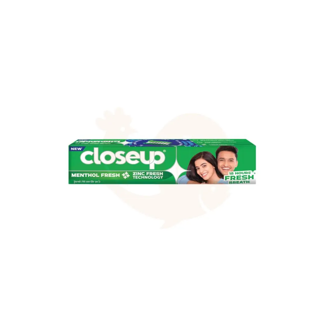 Closeup toothpaste menthol fresh 38 gram