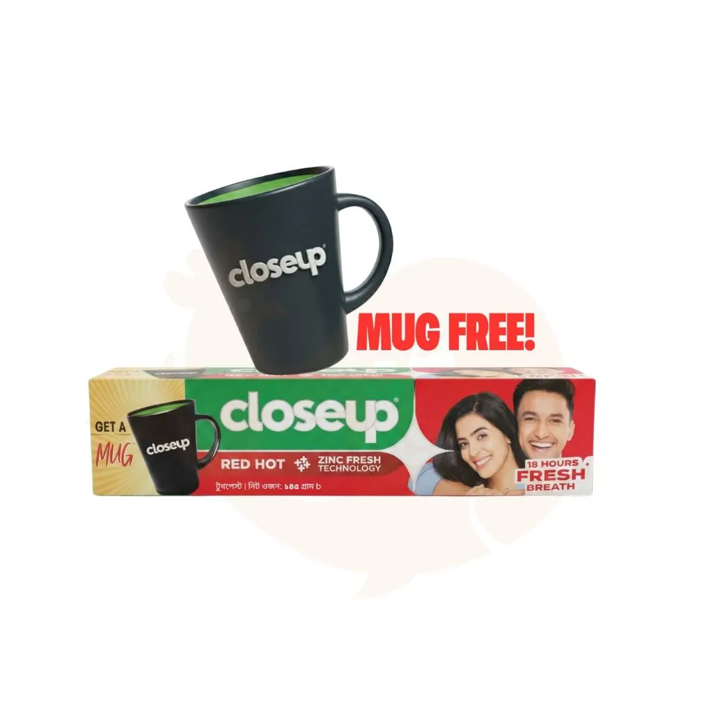 Closeup toothpaste red hot 145 gram