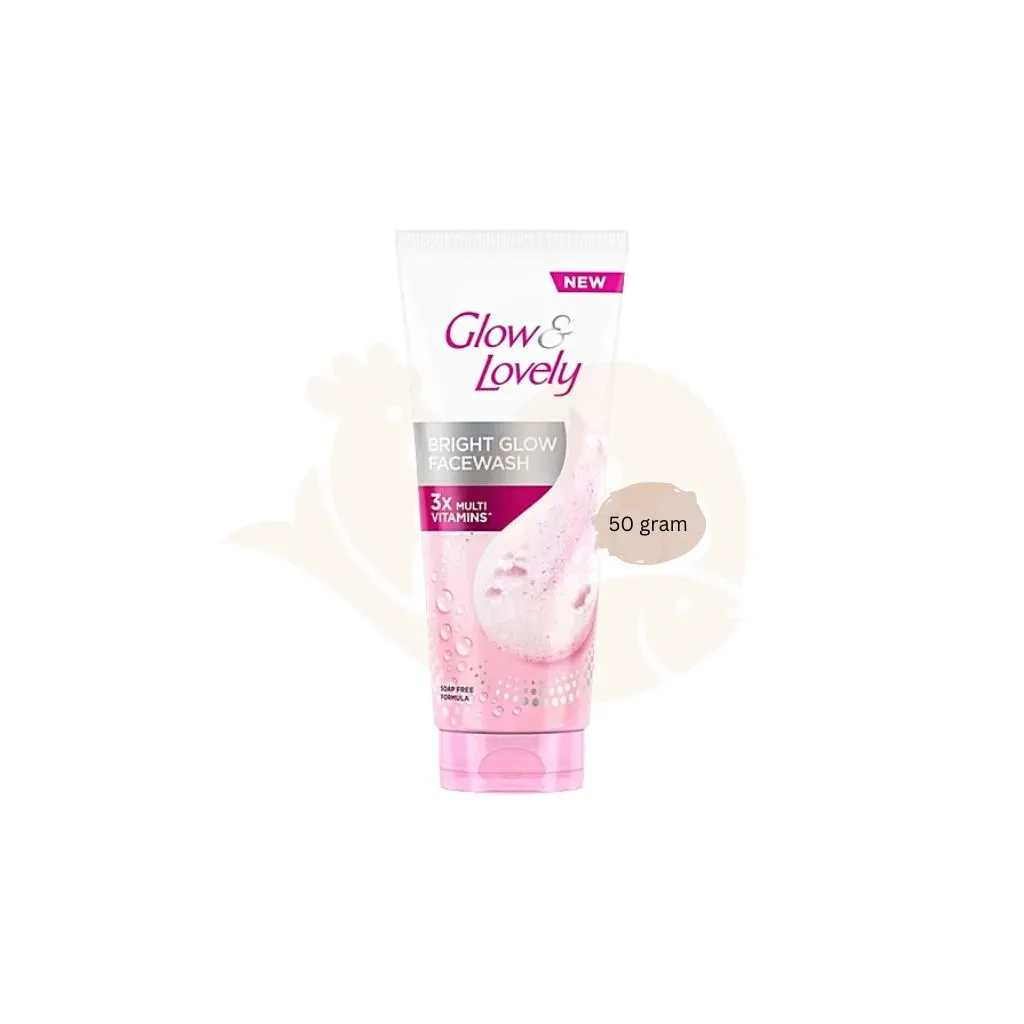 Glow & Lovely Face wash 50 gram - Bright Glow | ফেয়ার এন্ড লাভলি ফেস ওয়াশ
