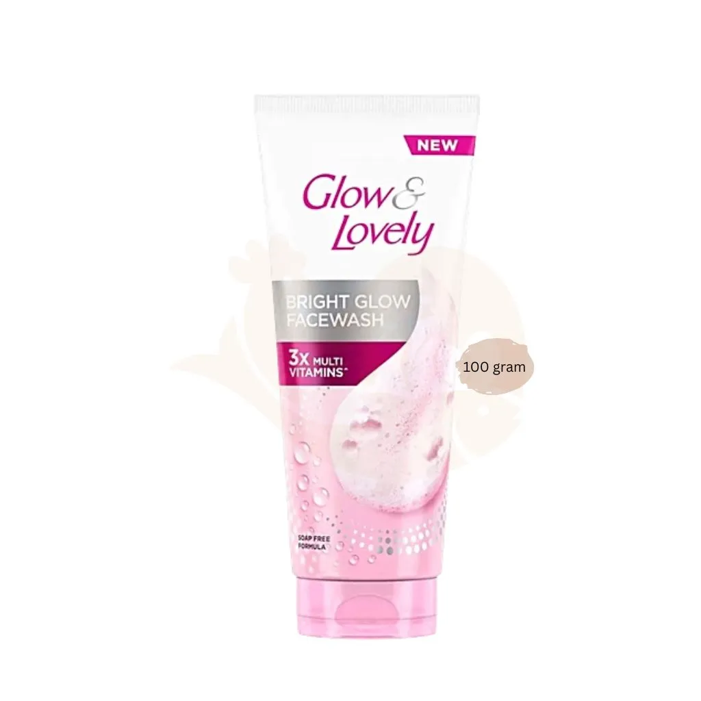 Glow & Lovely Face wash 100 gram - Bright Glow | ফেয়ার এন্ড লাভলি ফেস ওয়াশ