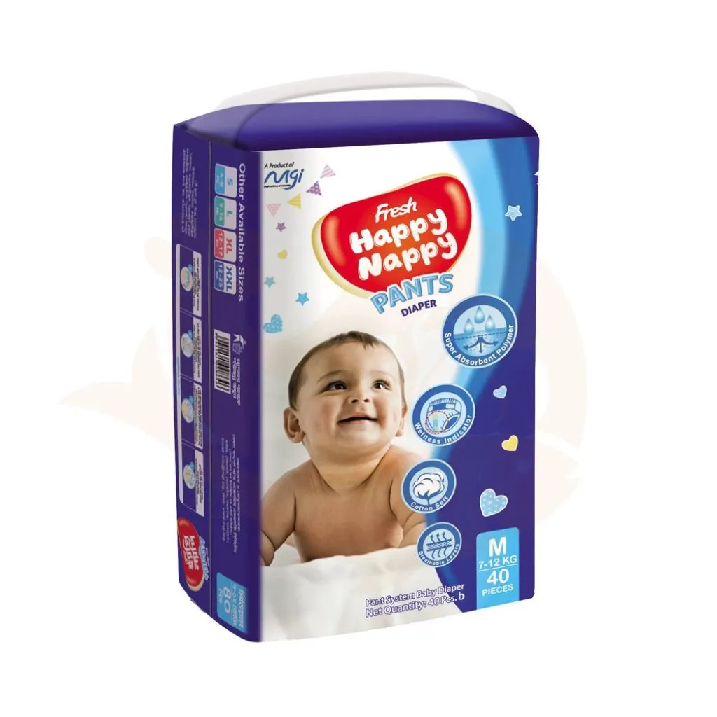 Happy nappy diaper large packet (Size M) 7 - 12 kg