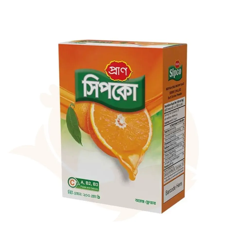 Pran sipco orange drink powder 200 gram