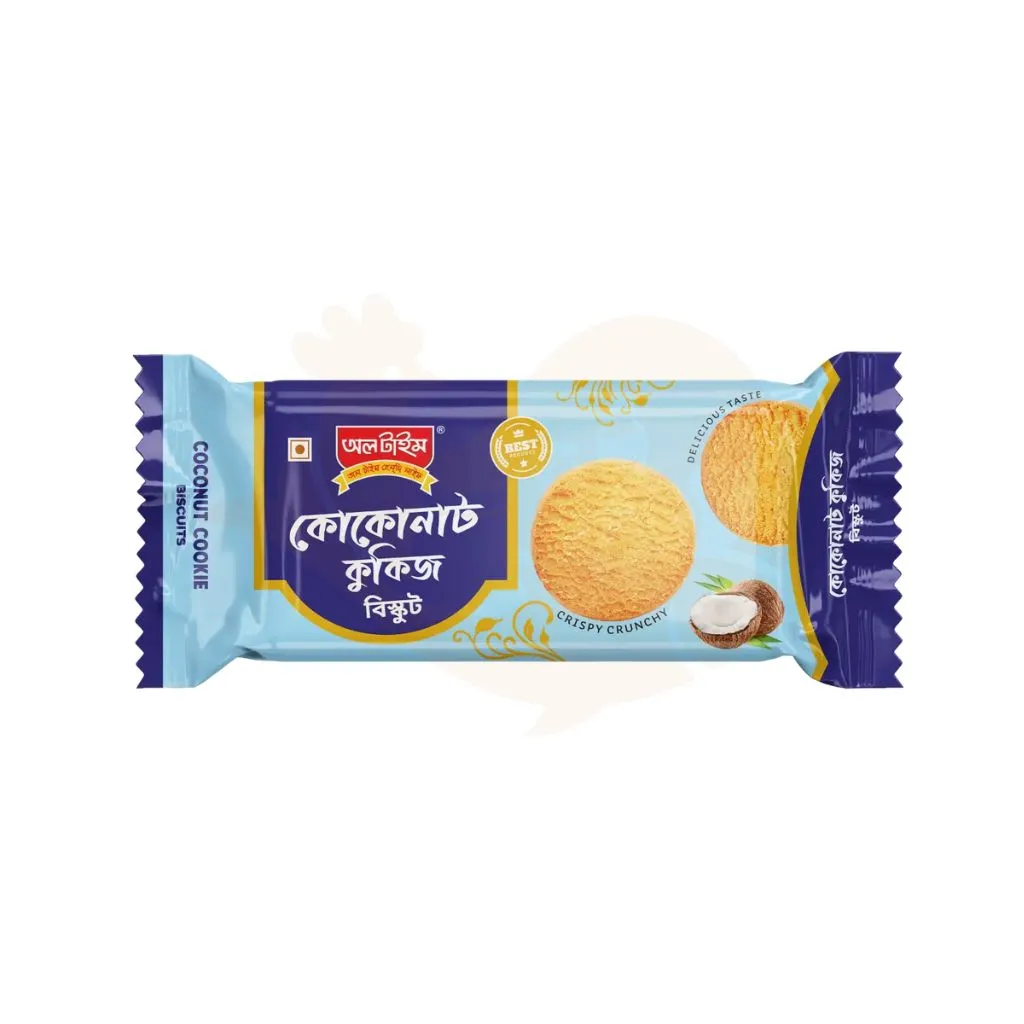 All Time coconut cookies biscuits 270 gram | কোকোনাট কুকিজ বিস্কুট
