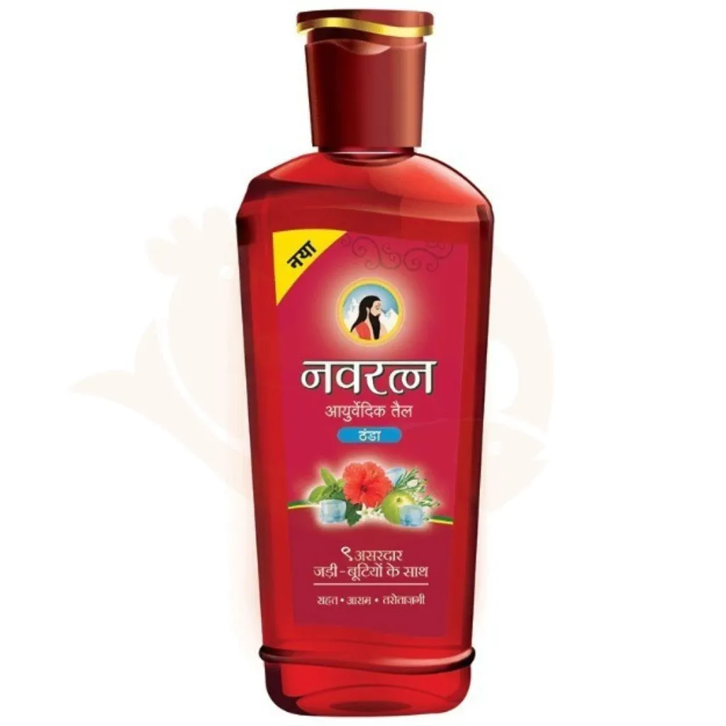 Navratna ayurvedic cooling hair oil (Indian) 90ml | নবরত্ন কুলিং হেয়ার অয়েল