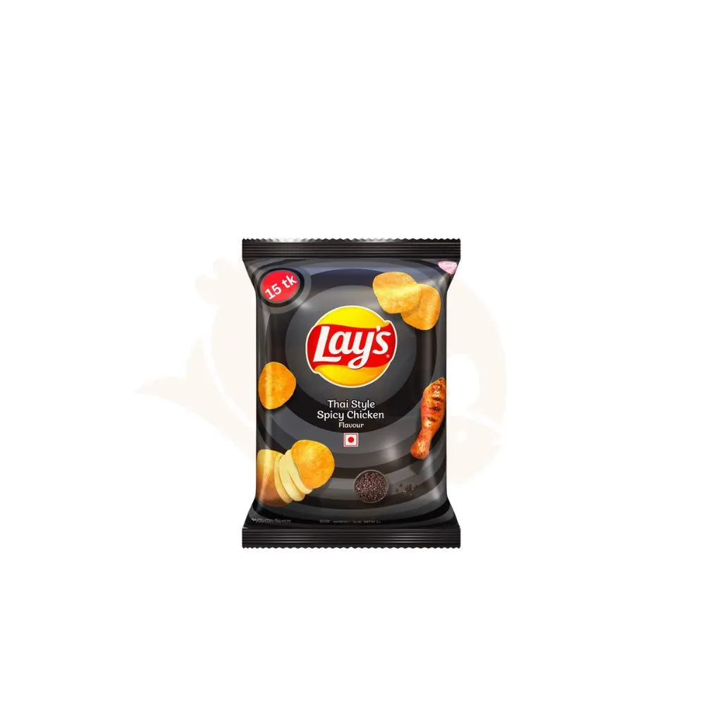Lays thai style spicy chicken potato chips (15 taka)