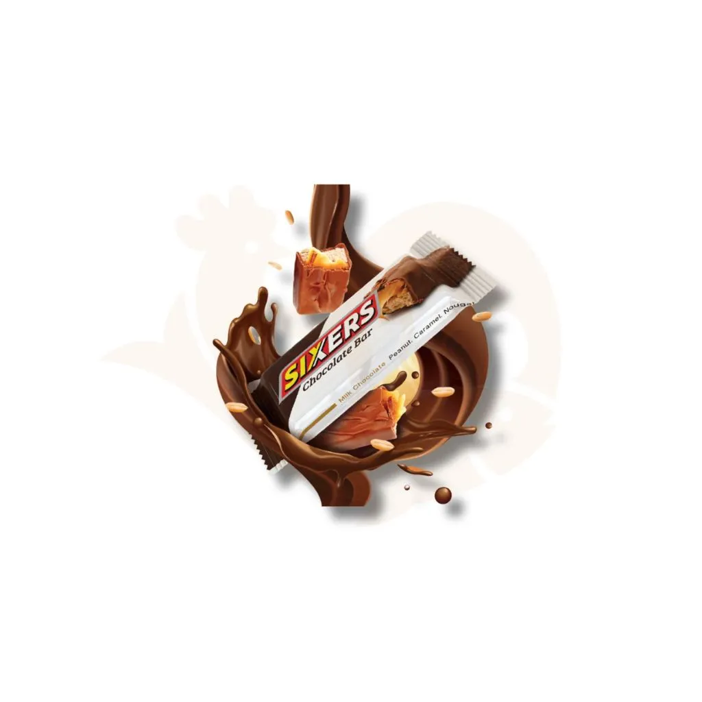 SIXERS chocolate coated bar