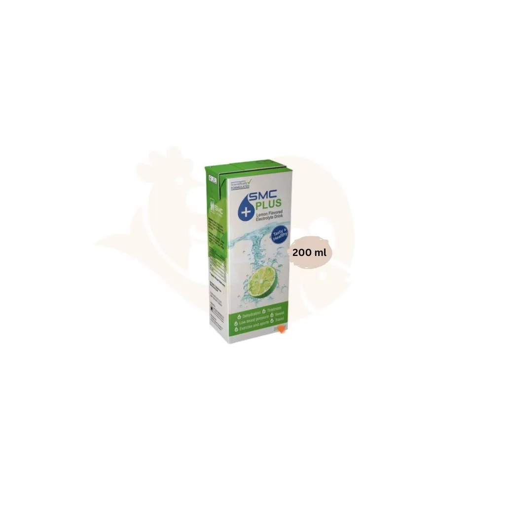 SMC Plus electrolyte drinks lemon flavour 200 ml (juice) | এসএমসি ড্রিংকস