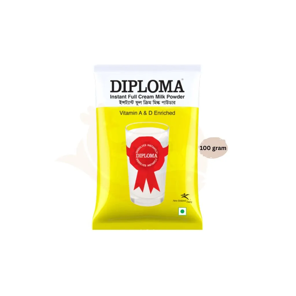 Diploma full cream milk powder 100 gram | ডিপ্লোমা পাউডার মিল্ক