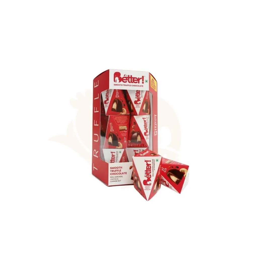 Real almonds cocoa & cashew nut smooth truffle chocolate | ট্রাফেল চকলেট
