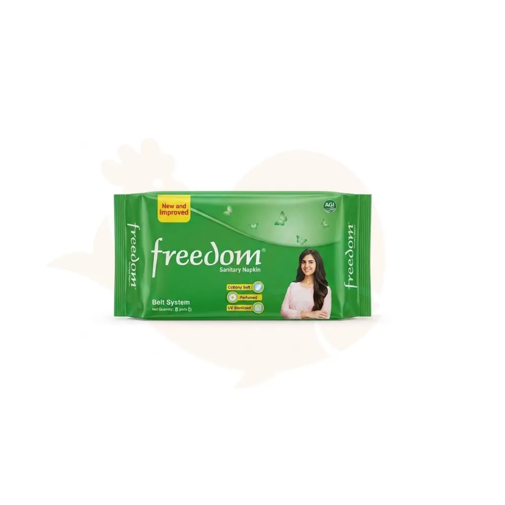 Freedom sanitary napkin belt system 8 pads