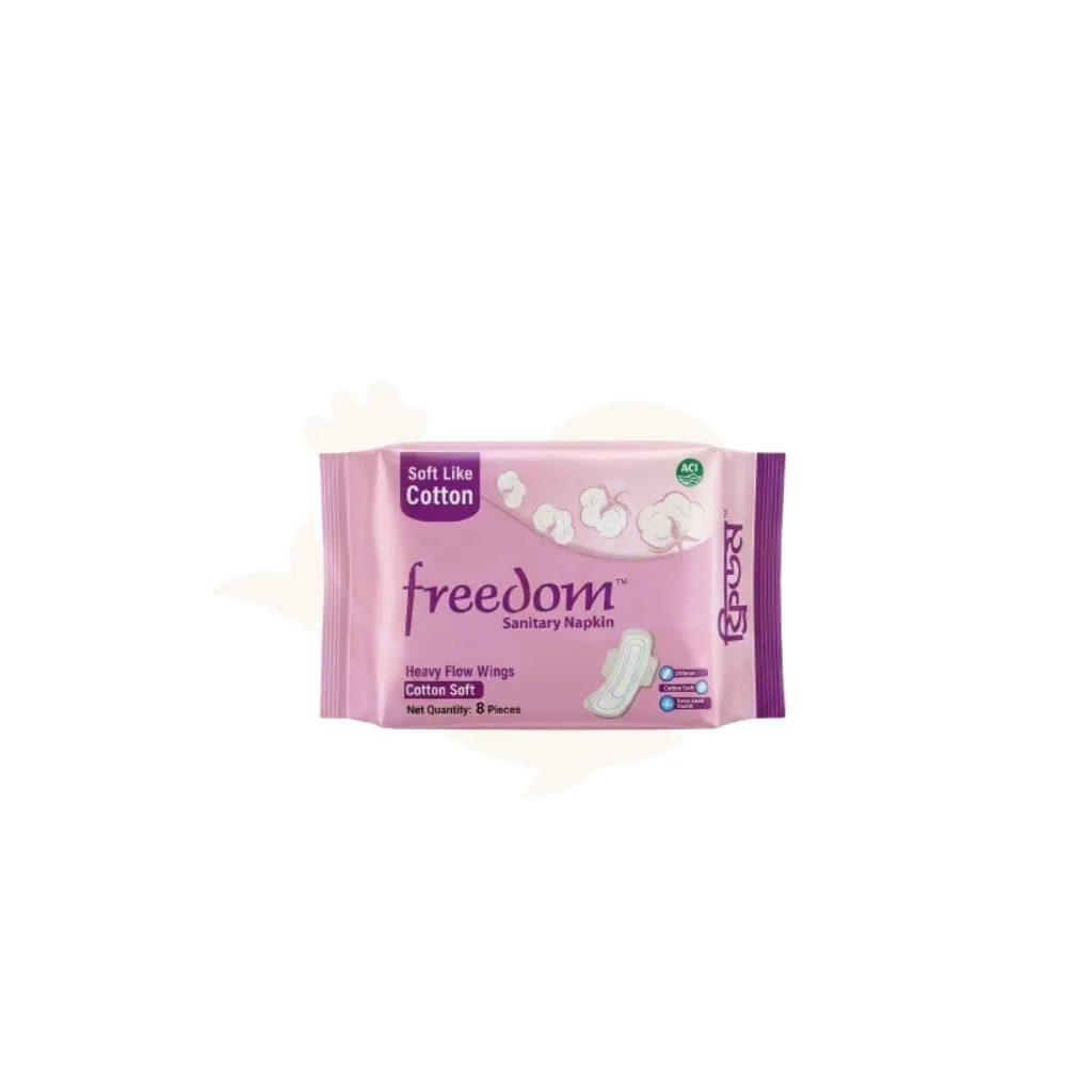 Freedom cotton soft sanitary napkin 8 pads