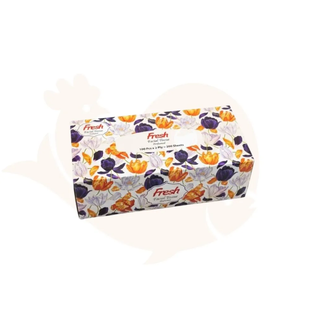 Fresh perfumed facial tissue box