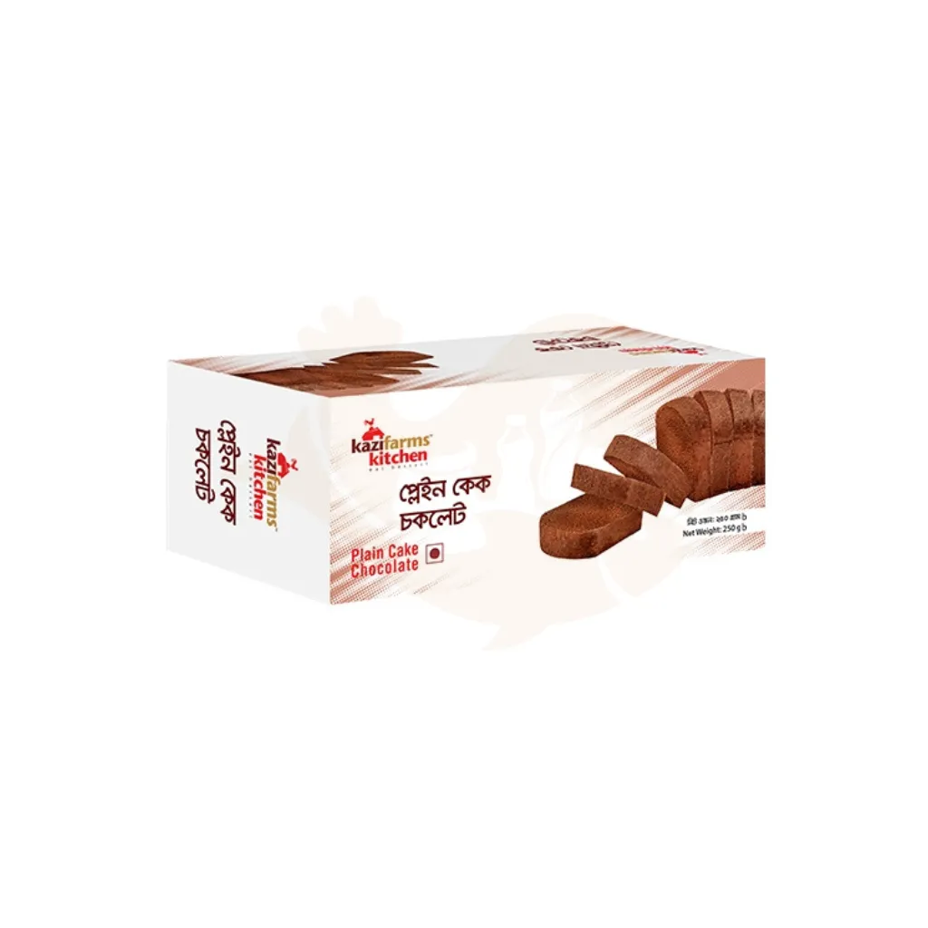 Kazifarms sliced plain chocolate cake 200 gram