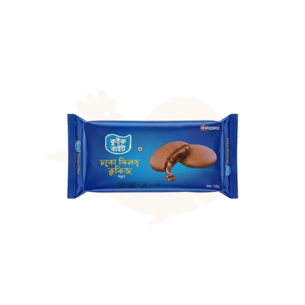 Quick bite choco filled cookies biscuits 180 gram