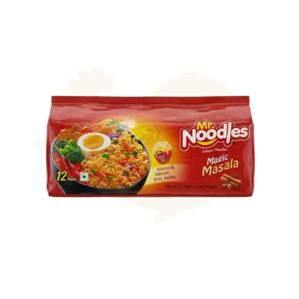 Mr Noodles magic masala 12 piece packet (62 gram / pack) | মিস্টার নুডলস