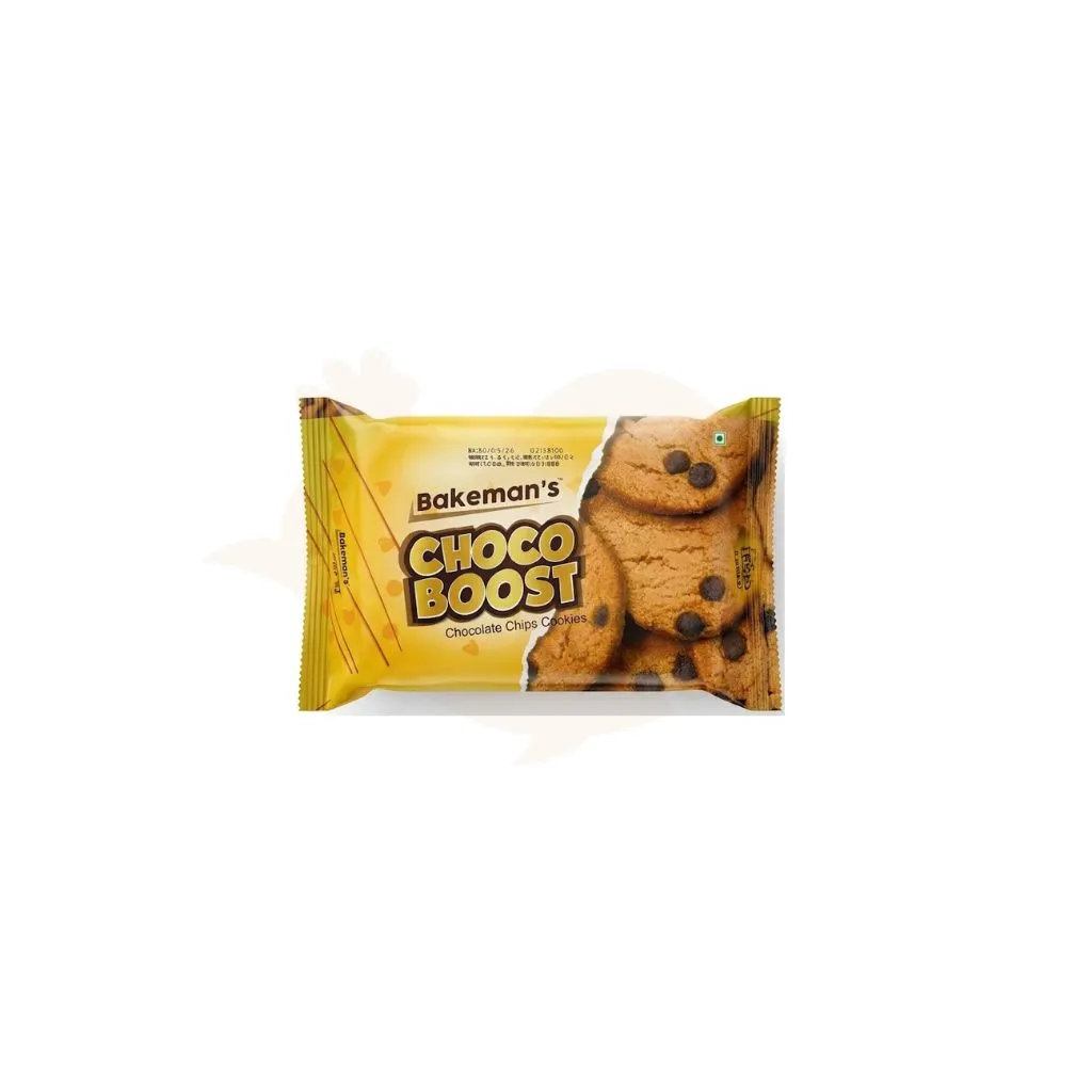 Bakeman's choco boost biscuits 204 gram
