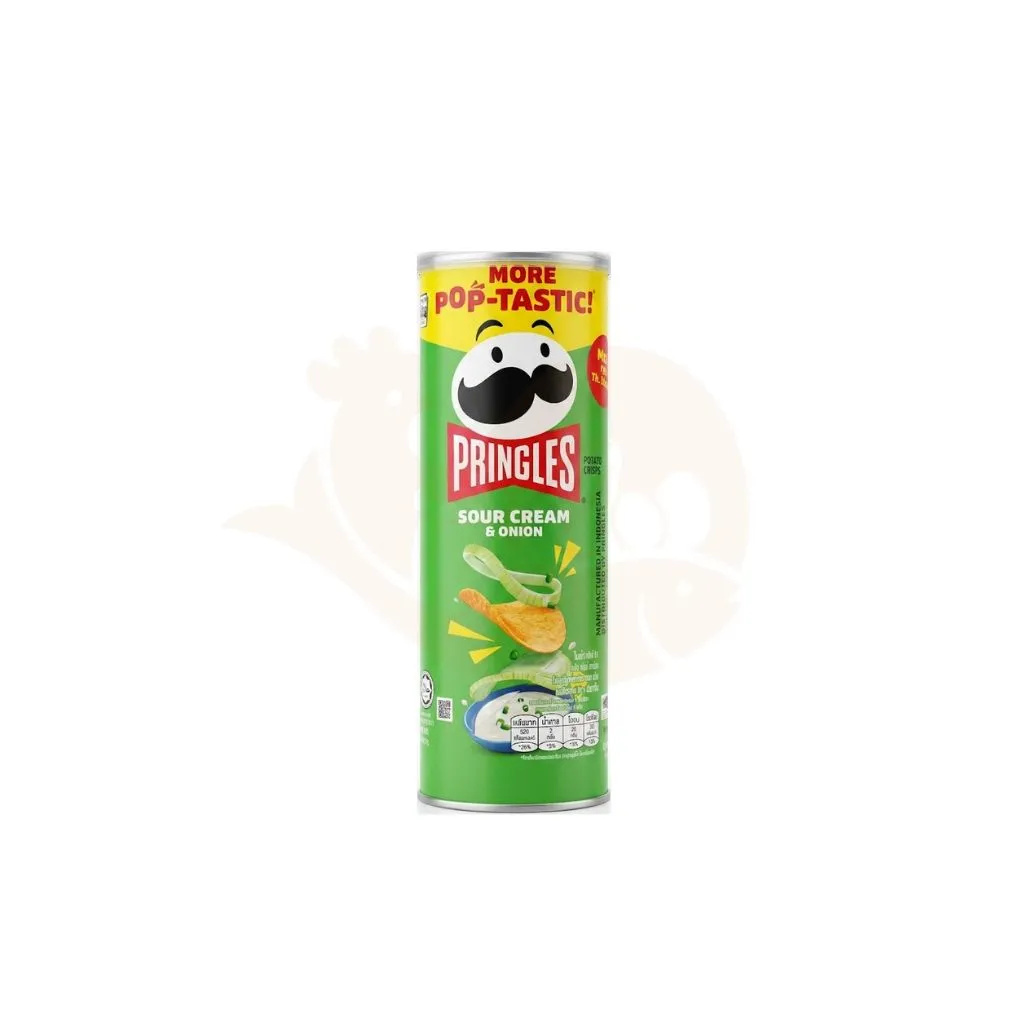 Pringles sour cream & onion chips 102 gram