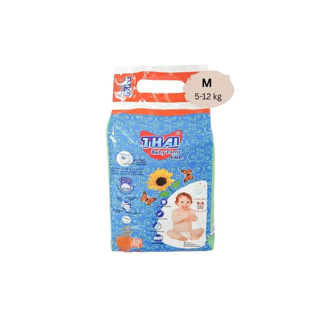 Thai baby pant diaper mini packet (Size - M)