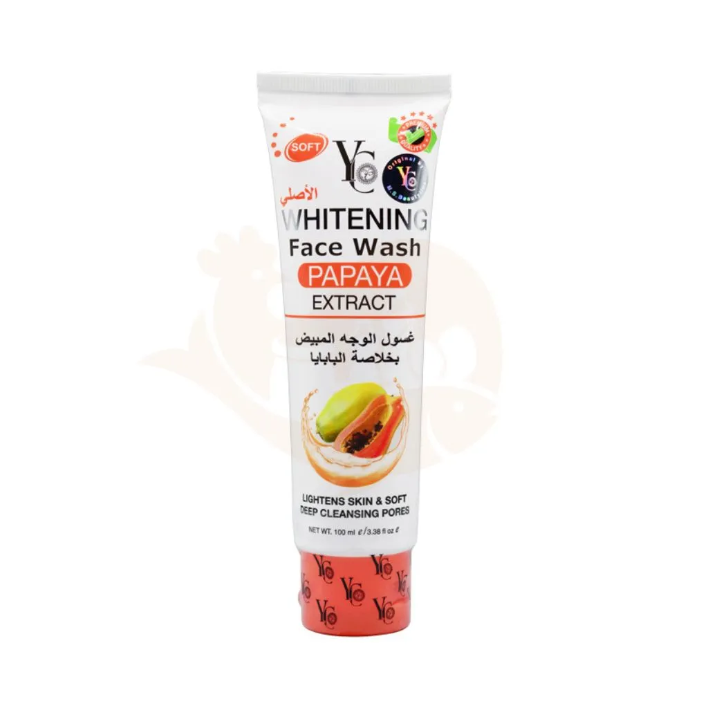 YC Papaya extract whitening face wash 100 ml | ফেসওয়াশ