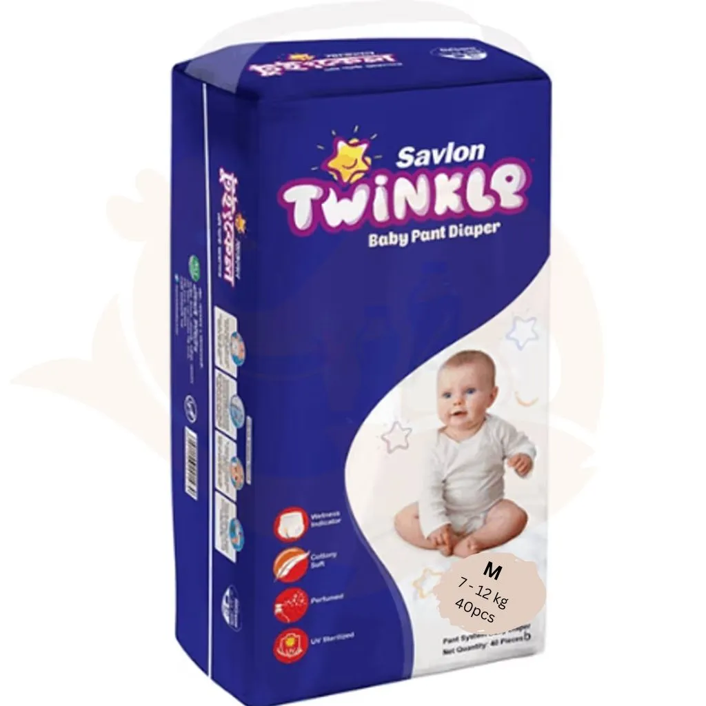 Twinkle diaper large packet (Size M) 7 - 12 kg | বেবি ডাইপার