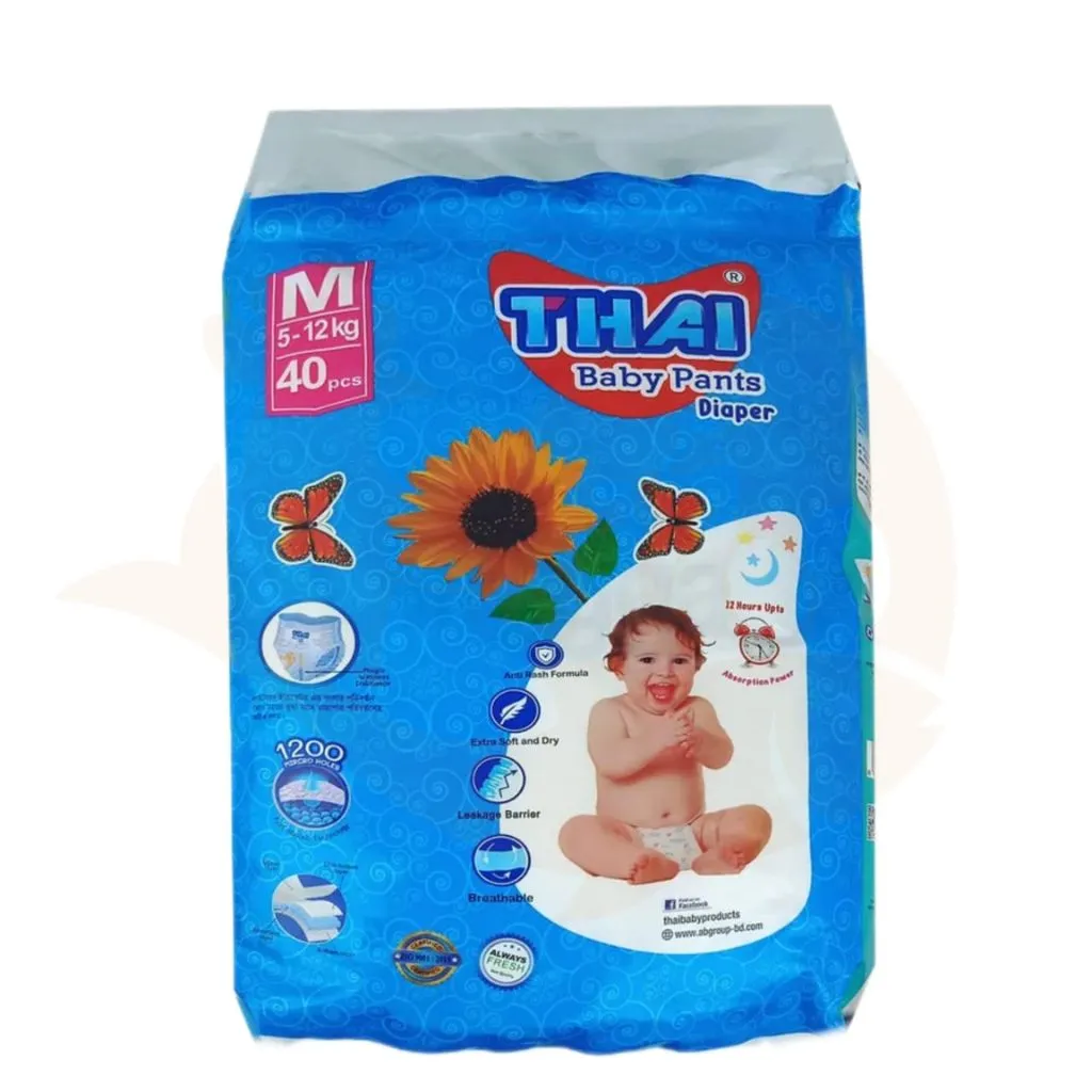 Thai diaper large packet (Size M) 5 - 12 kg | বেবি ডাইপার