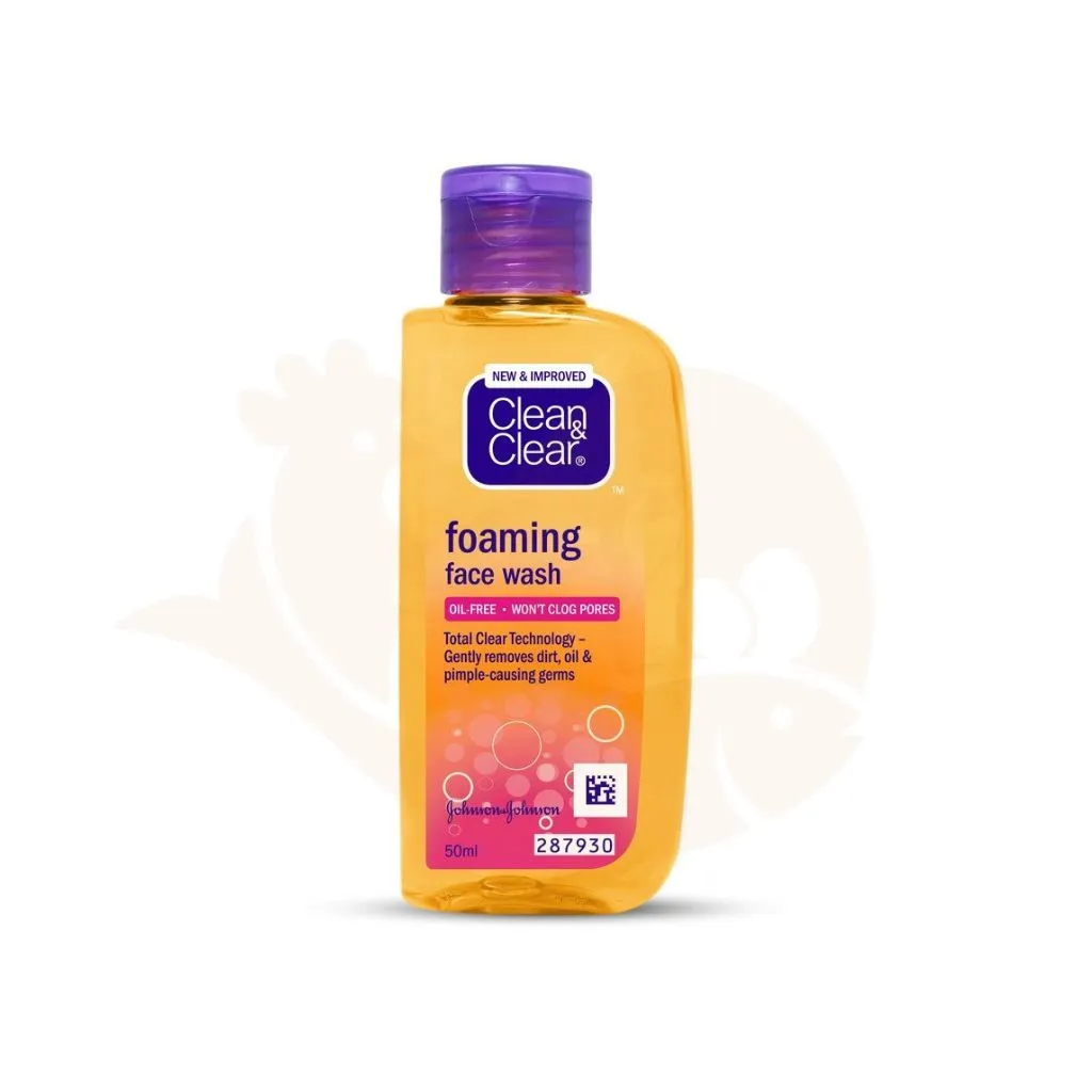 Clean & clear foaming face wash 50 ml | ক্লিন & ক্লিয়ার ফেসওয়াশ