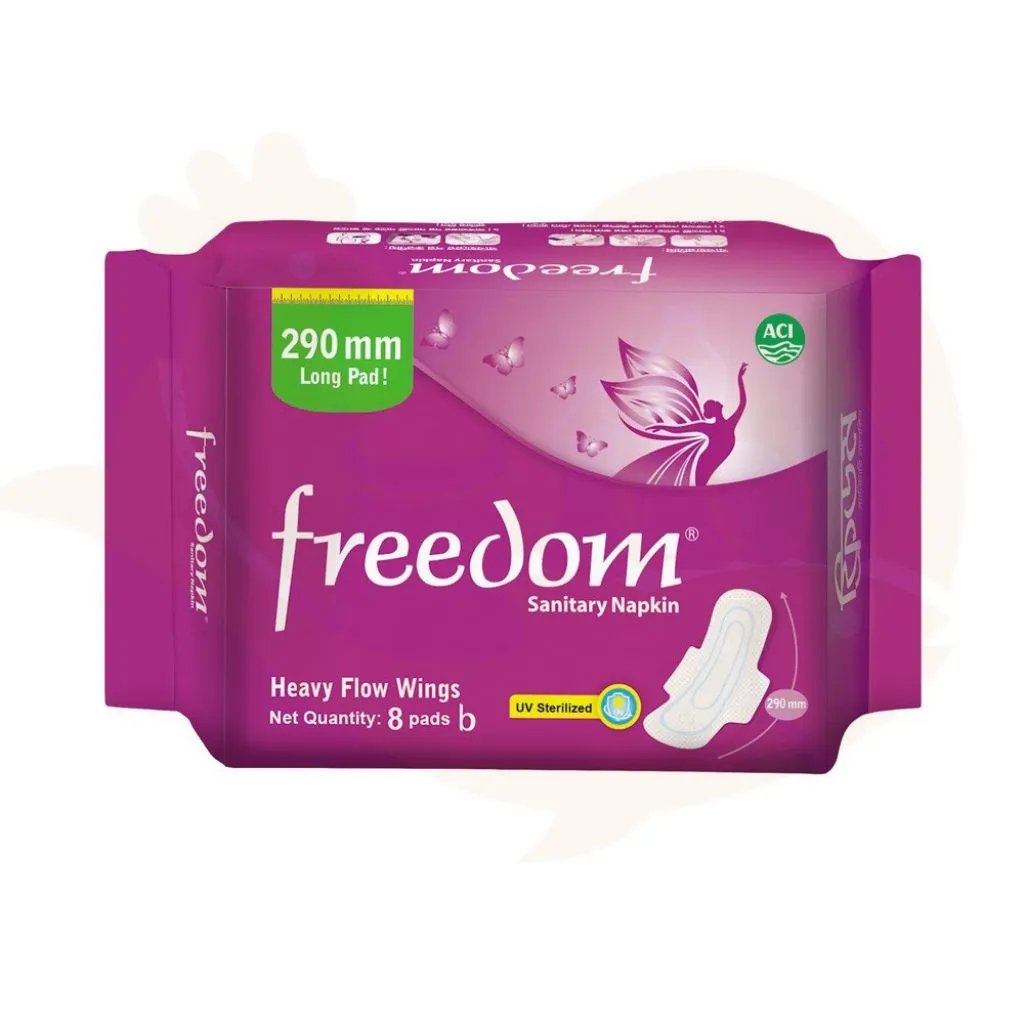 Freedom heavy flow wings - 8 pads | ফ্রিডম প্যাড
