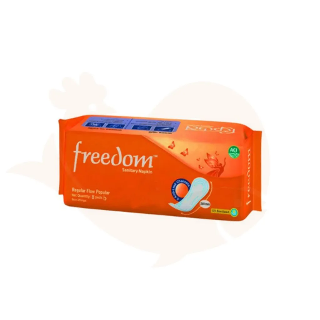 Freedom sanitary napkin regular flow popular - 8 Pads