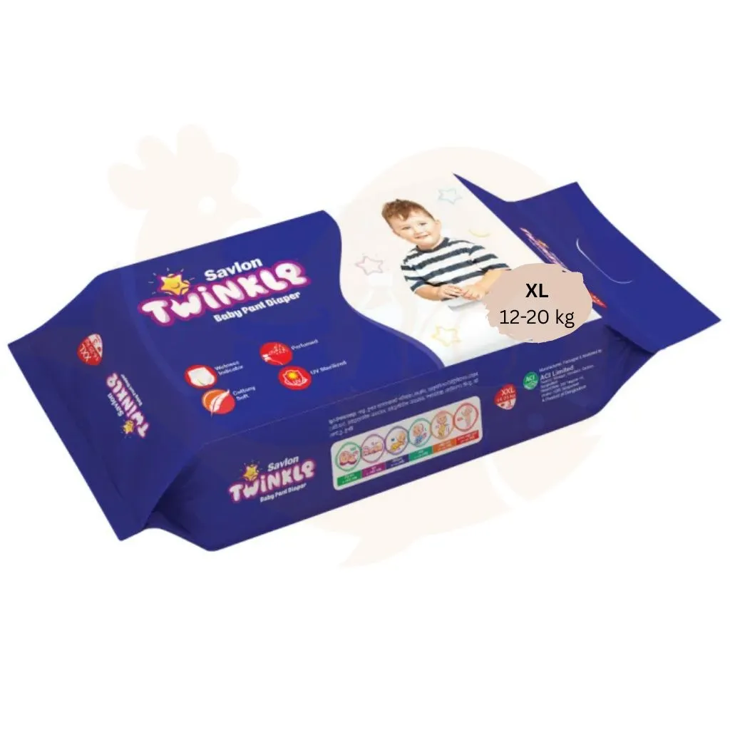 Twinkle diaper mini packet (Size XL) 12 - 20 kg | | টুইংকেল ডাইপার